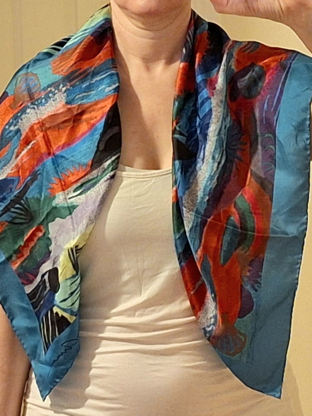 GIORGIO ARMANI | Silk Multicolor Scarf